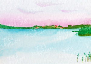 Lake View 1, 2, 3 - Landscape - Art - A4/A3 – yveskervoelen